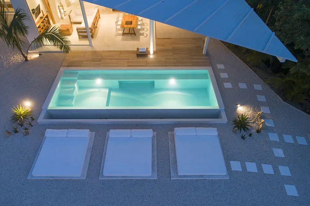 private pool at santiago hills villa