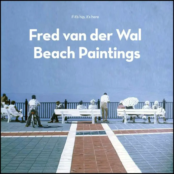 Fred van der Wal beach paintings