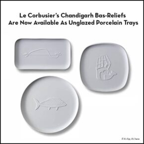 Le Courbusier Chandigarth Trays Made From His Bas-Reliefs