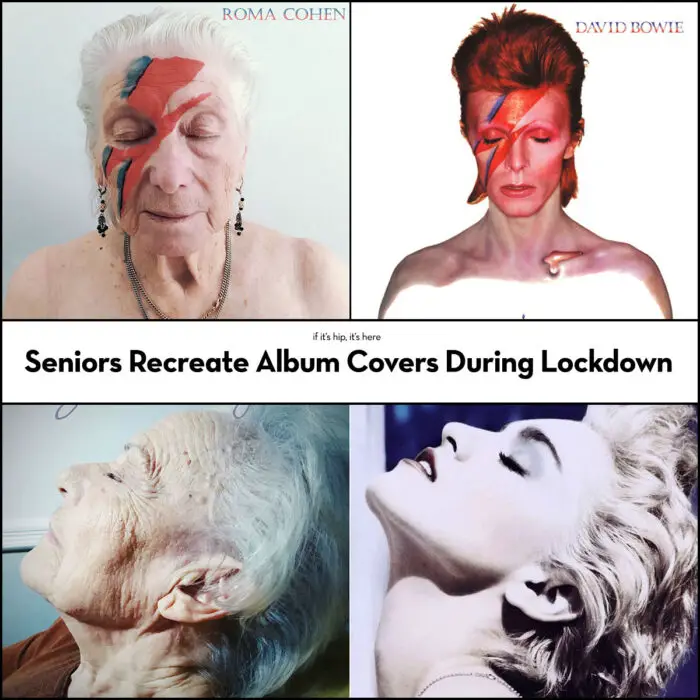 Seniors recreate album covers during lockdown