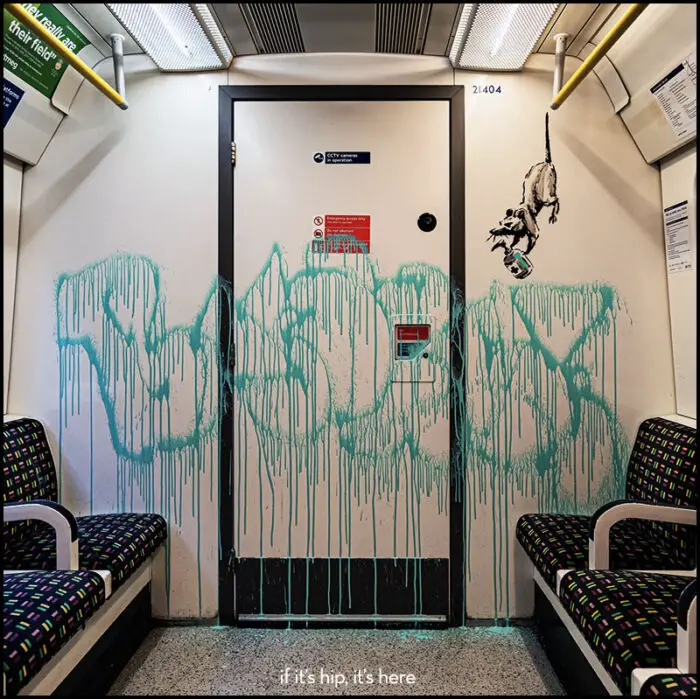 bansky london underground coronavirus art