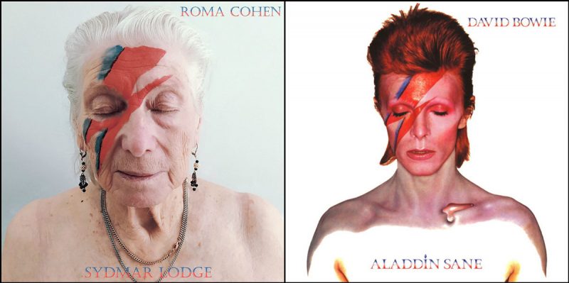 recreated bowie album cover