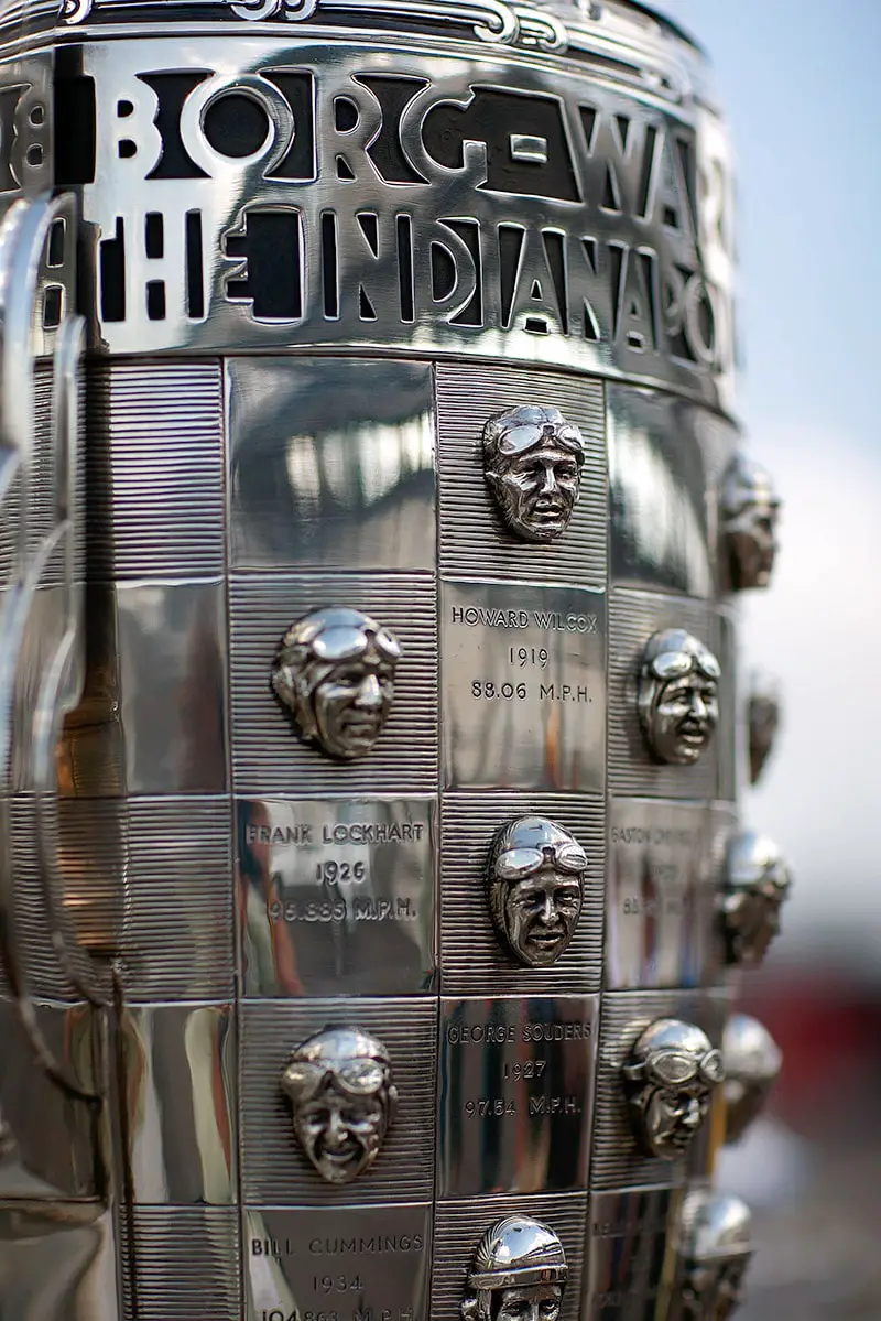 Detail of the Borg-Warner Trophy