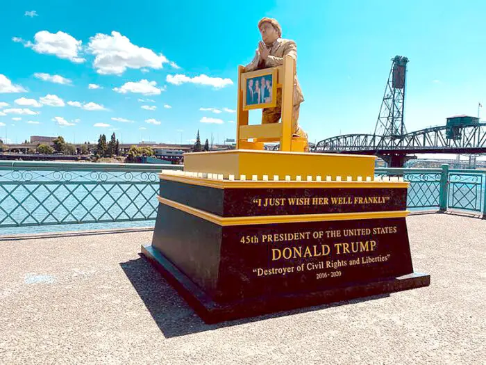 I just wish her well Trump Statue Initiative IIHIH