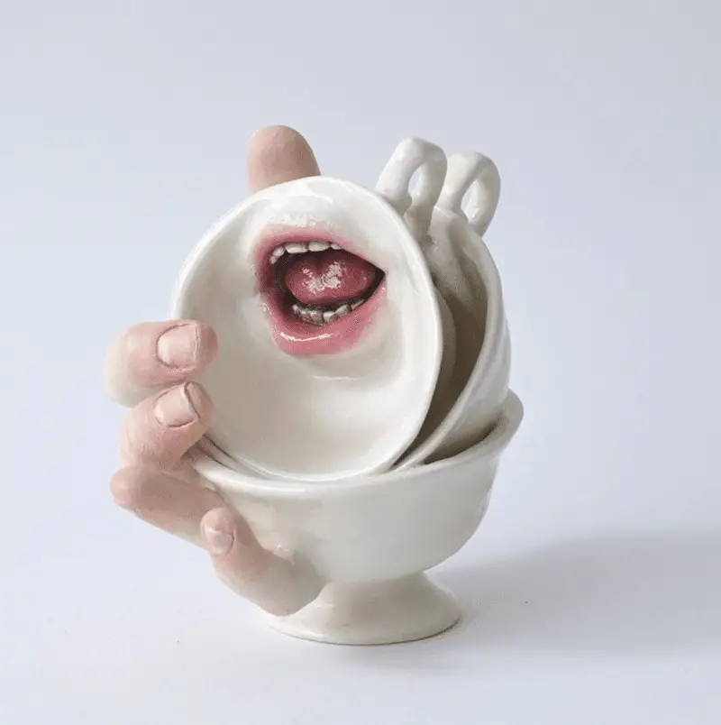 Ronit Baranga - Wild Thing #10 - clay, glaze, acrylic paint