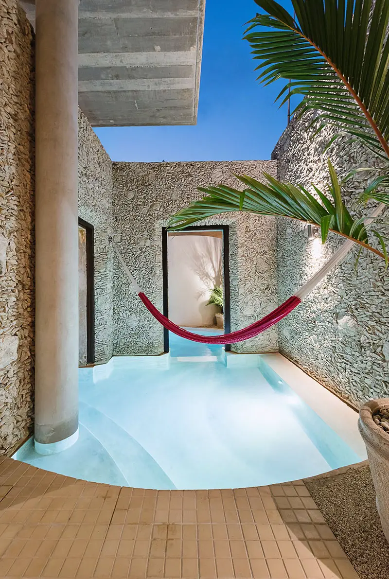 casa xoloti courtyard pool 9