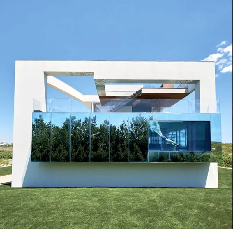 liquidity house mirrored pool window