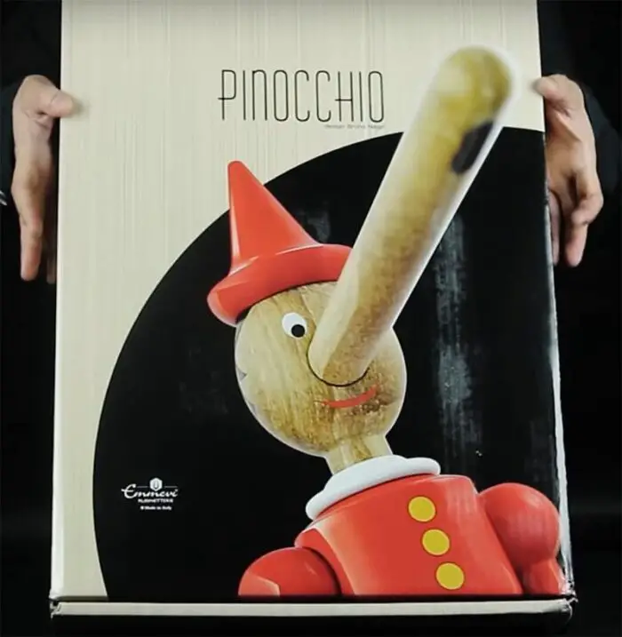 pinocchio faucet boxed