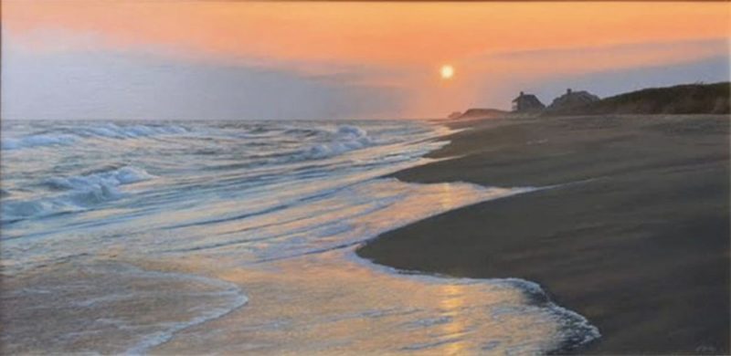 nantucket sunset painting by