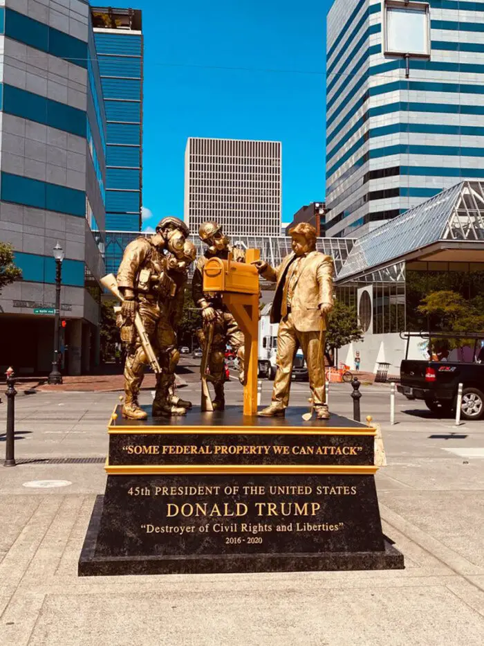 some federal property we can attack trump statue initiative