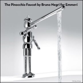 The Pinocchio Faucet In Wood, Chrome or White