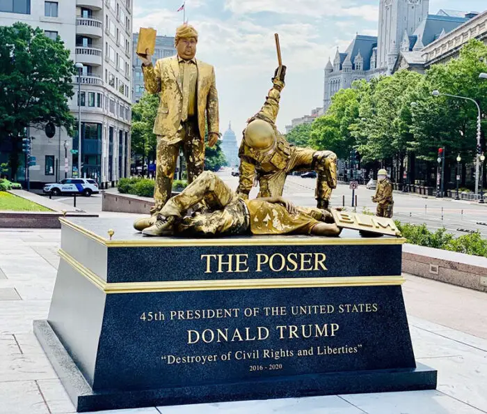 the poser trump statue initiative