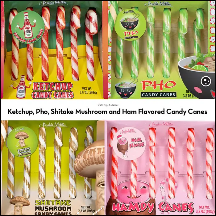 Read more about the article Ketchup, Pho, Shitake Mushroom and Ham Flavored Candy Canes