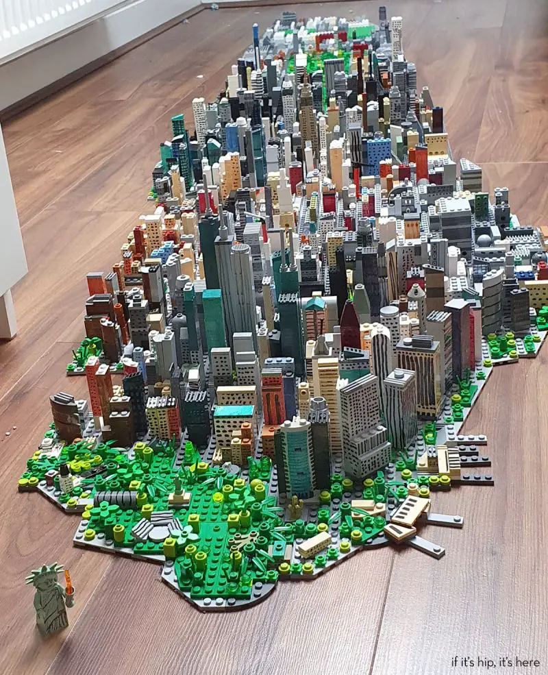 LEGO freestyle build of New York City