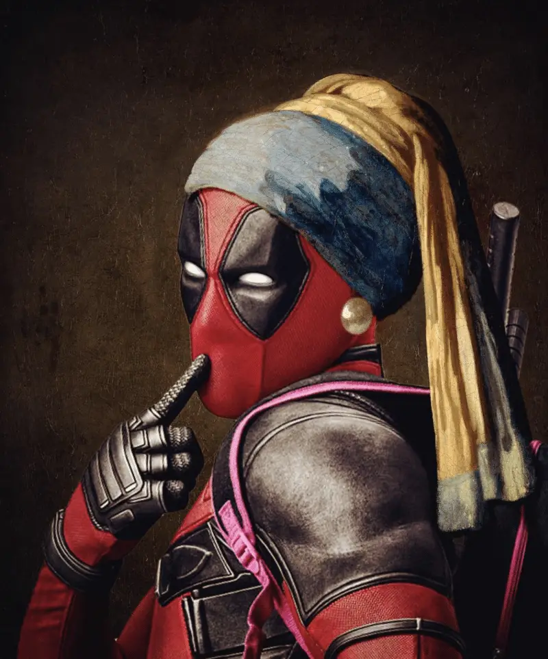 Deadpool with a Pearl Earring