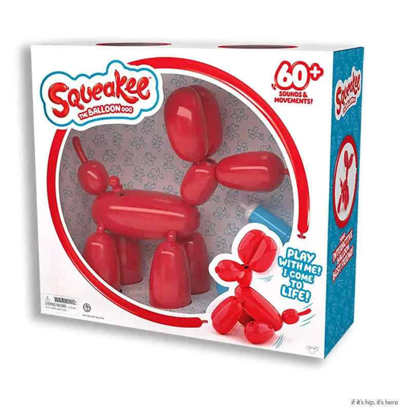 Squeakee the Balloon Dog boxed