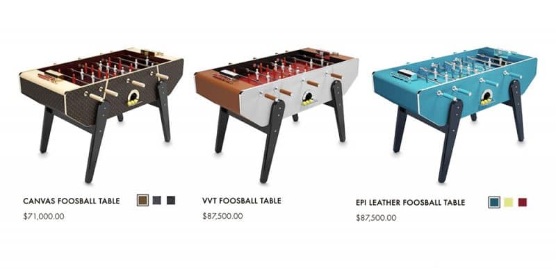 louis vuitton foosball tables