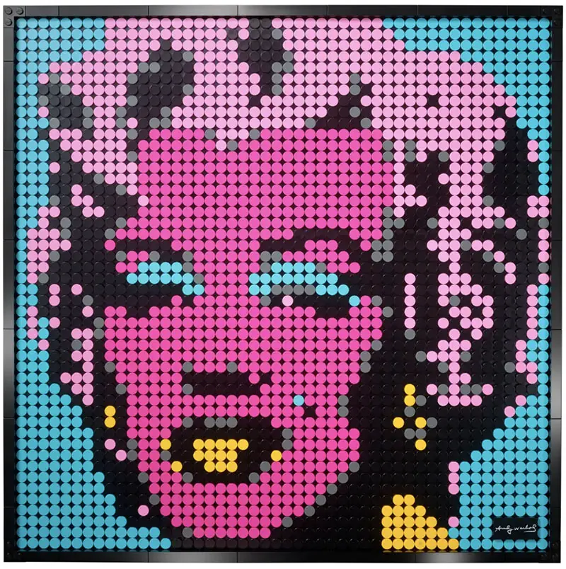 blue marilyn lego art kit