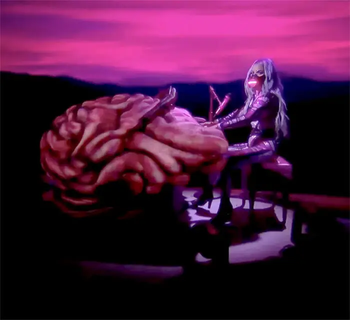 lady gaga at brain piano VMA 2020