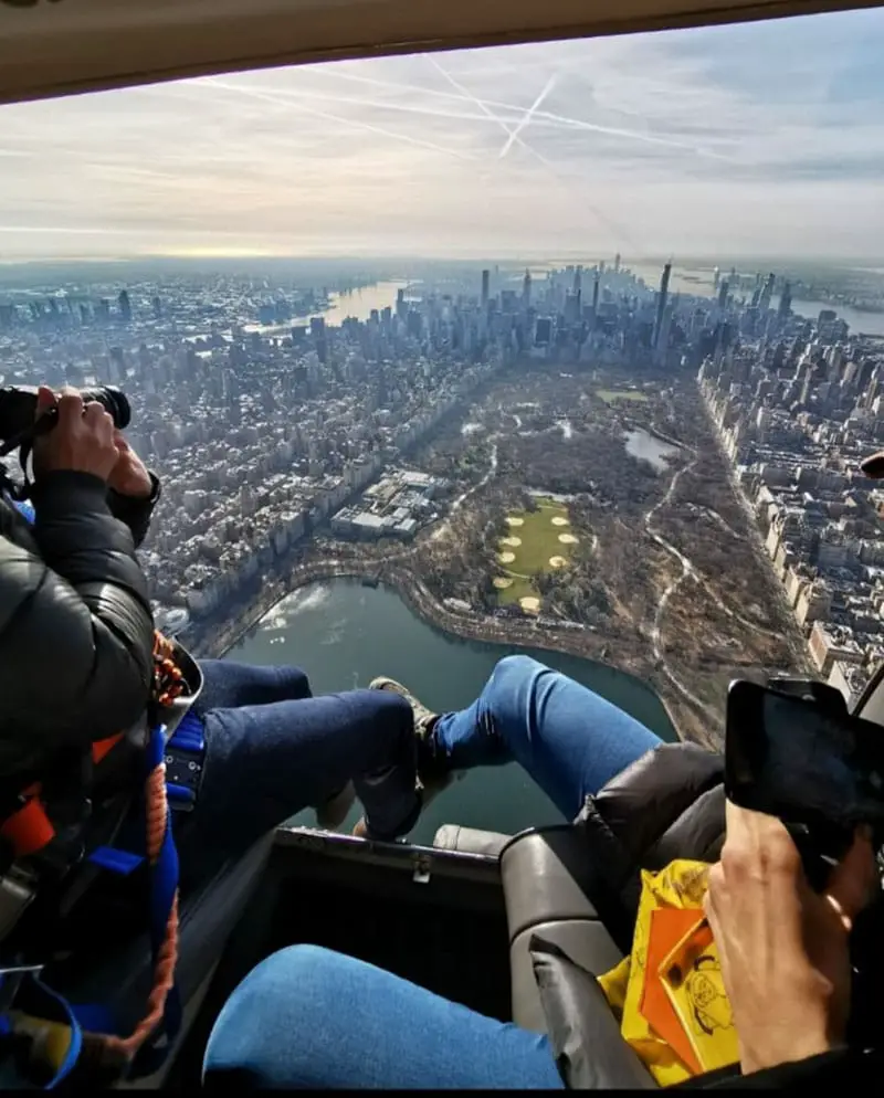 helicopter ride over Manhattan