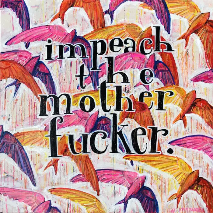 Art by Liz Haywood impeach the mther fucker