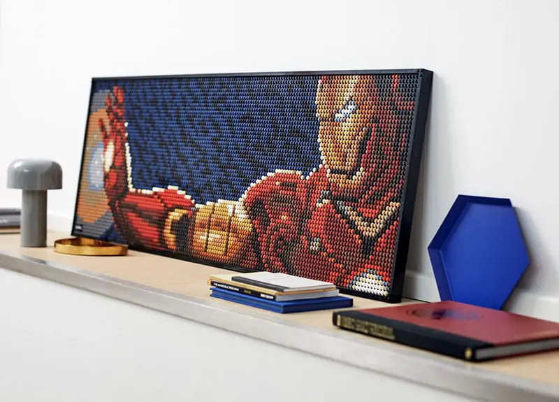 ironman lego art kit large piece