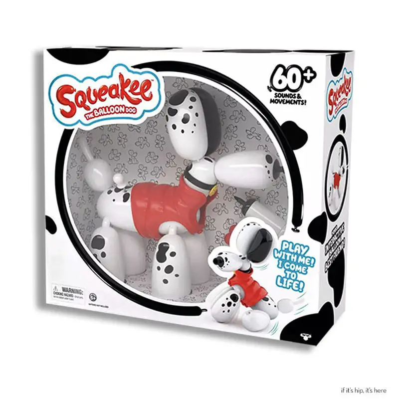 squeakee spotty balloon dog boxed