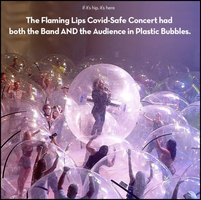Read more about the article The Flaming Lips (and Audience) in Covid-Safe Giant Bubbles