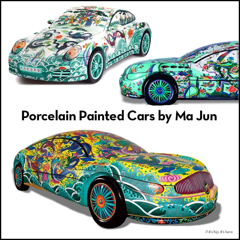 Ma Jun Porcelain Painted Cars