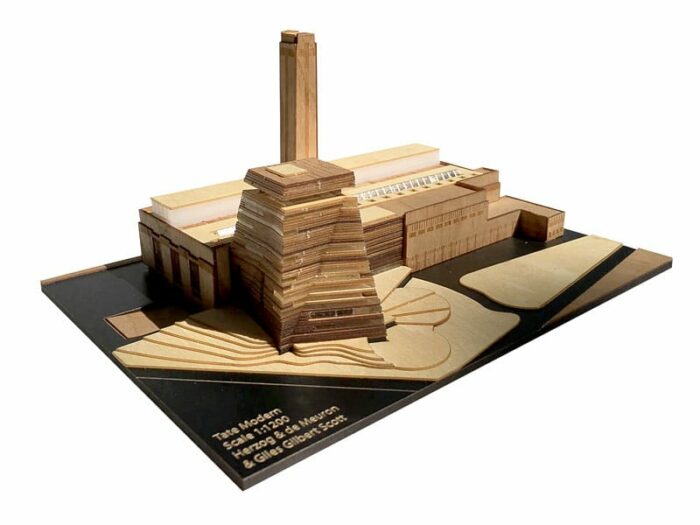 Tate Modern wood model kit