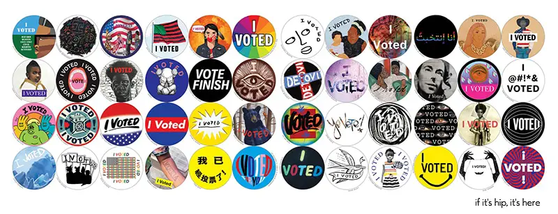 48 Artists Create "I Voted" Stickers