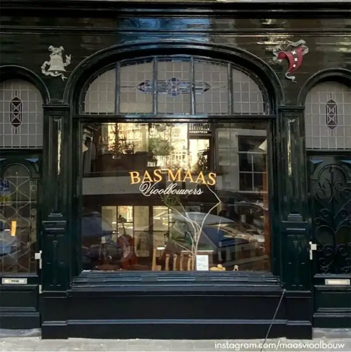 bas maas violin makers storefront