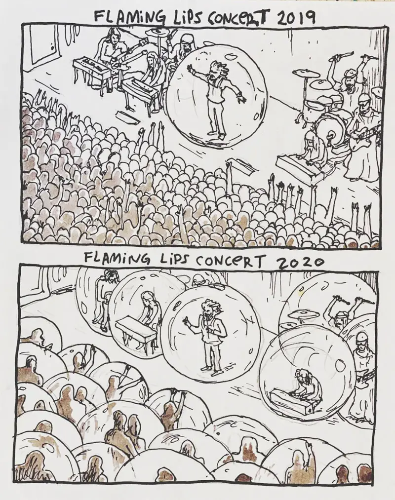 Flaming Lips bubble sketches