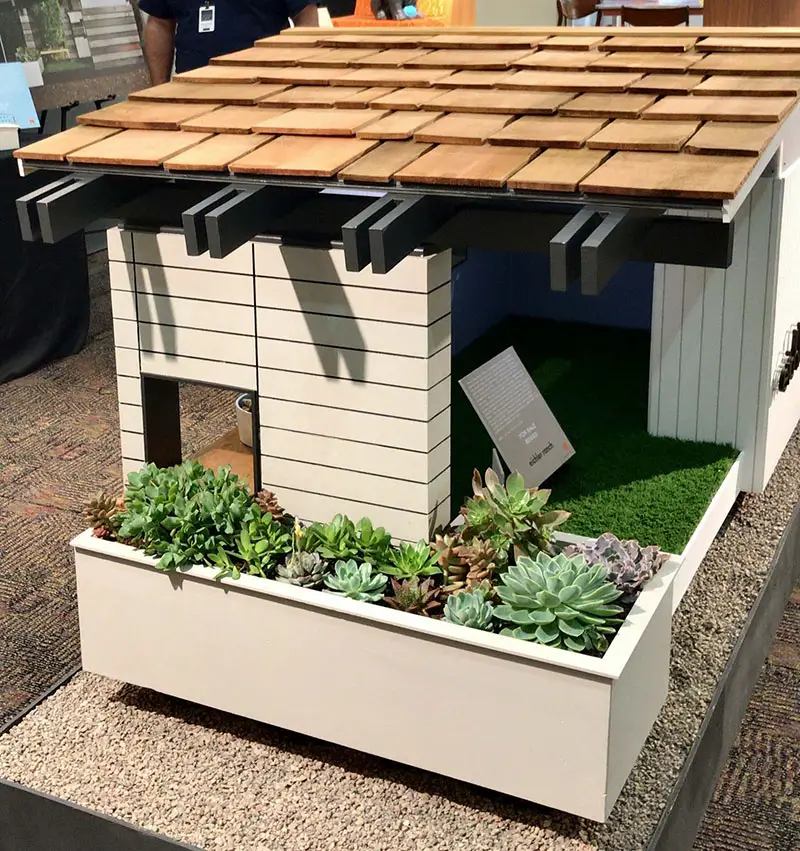 custom mid-century modern dog houses