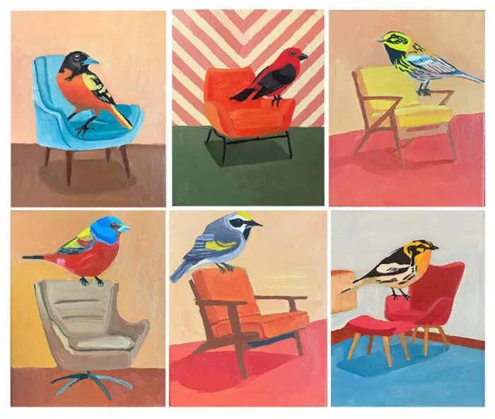 emmet duggan single bird paintings