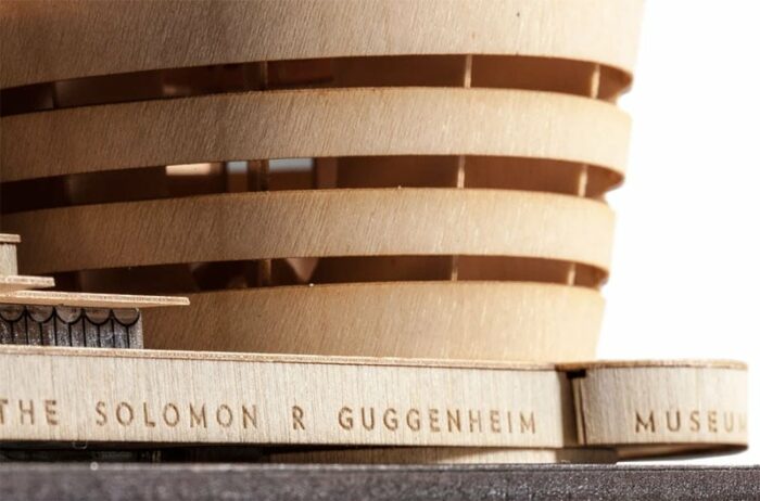 wood model of the guggenheim