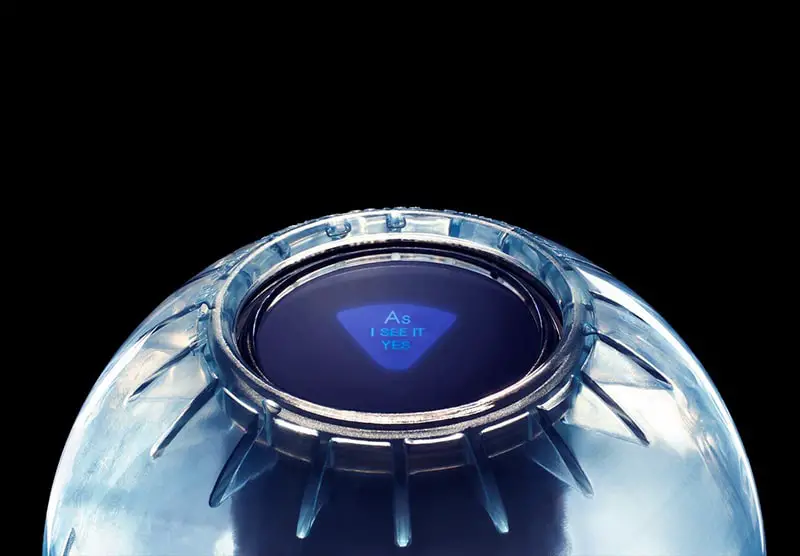 transparent magic 8 ball