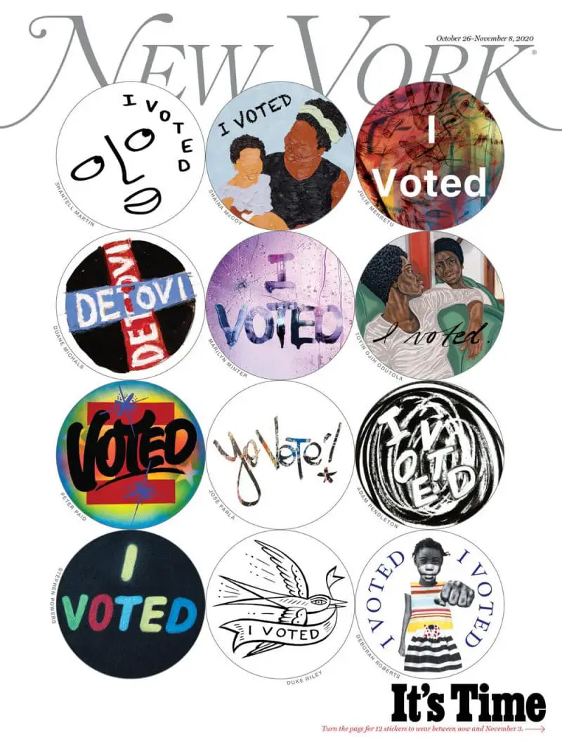 artist I voted stickers Collectible Edition Cover C
