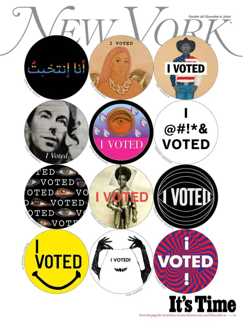 new york mag I voted stickers