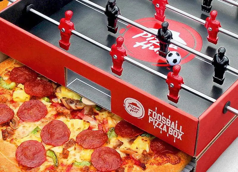 pizza hut foosball box 