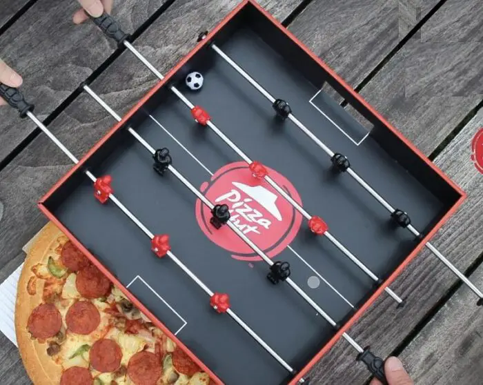 pizza box foosball