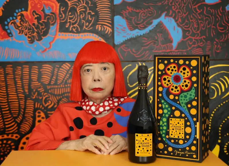 veuve clicquot box_and_bottle_by yayoi kusama