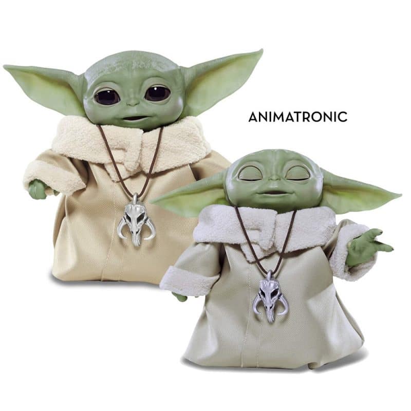 animatronic baby yoda doll