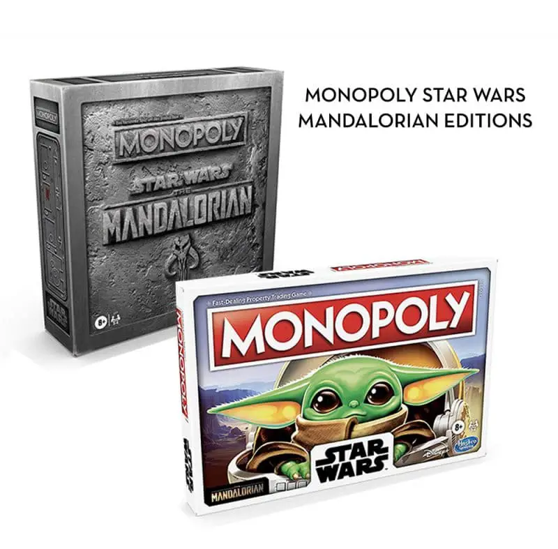 the Mandalorian Monopoly board games 