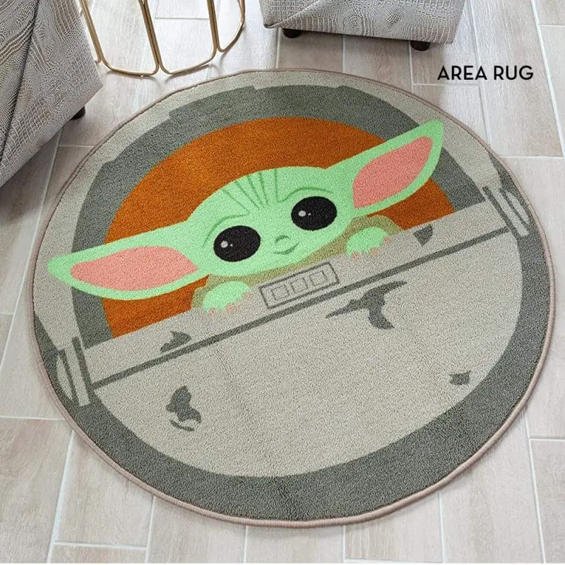 star wars baby yoda area rug