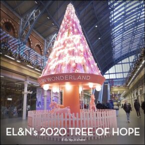 St. Pancras Is Pretty in Pink With The 2020 Tree of Hope.