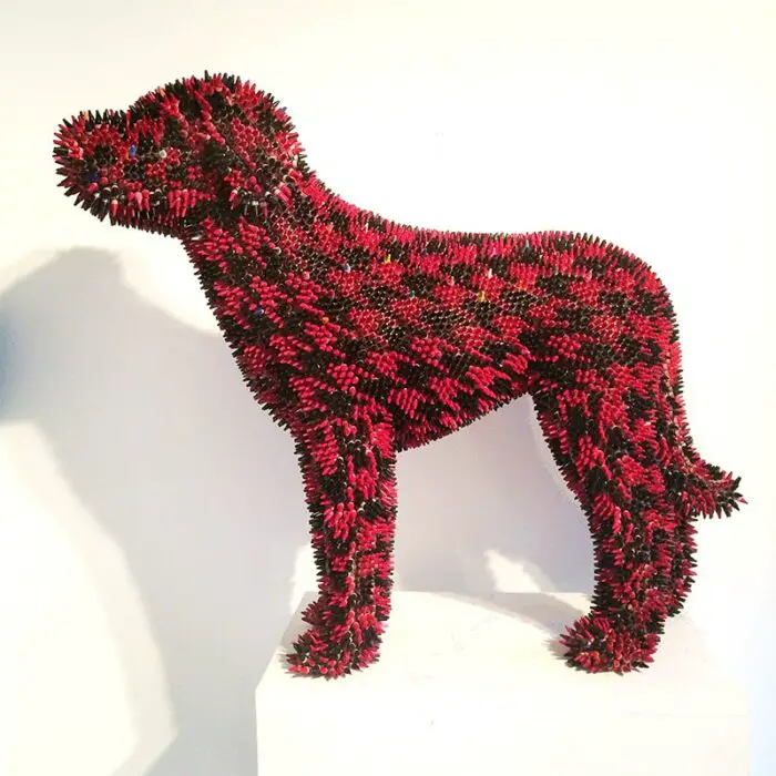 Herb Williams houndstooth crayon hound