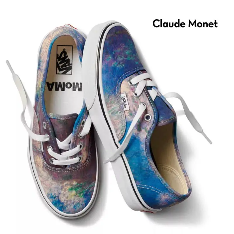 Claude Monet vans x moma