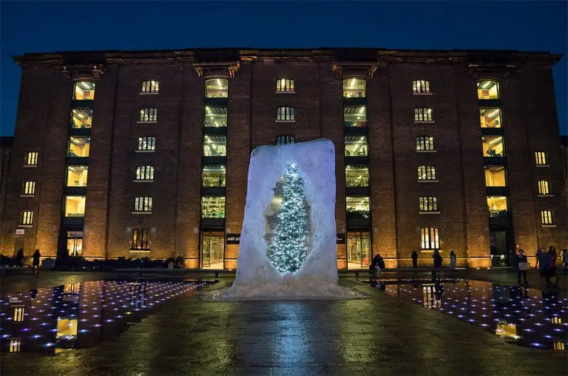 artist alex chinneck frozen tree installation