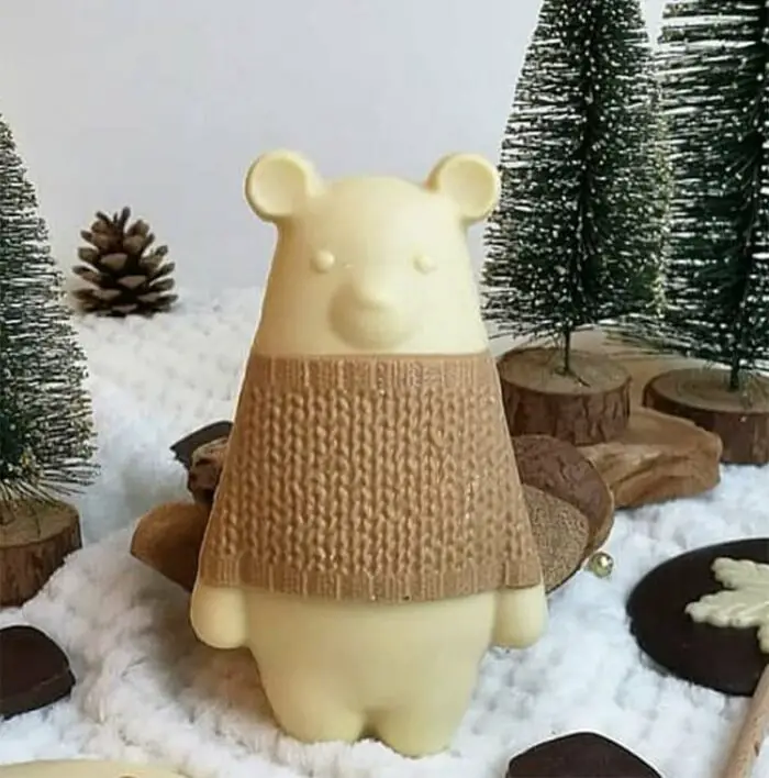 chocolate winter bear